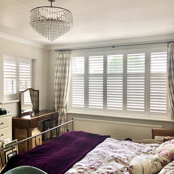 Wooden Window Shutters Bright Light Shutters, Chessington